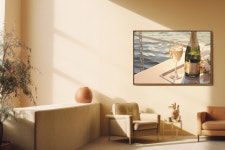 파스텔 봄 드로잉 액자 띄움 액자 캔버스 / 1m이상 (10호-100호) : 아티레이크