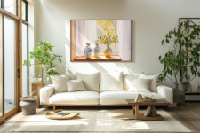 파스텔 봄 드로잉 액자 띄움 액자 캔버스 / 1m이상 (10호-100호) : 아티레이크