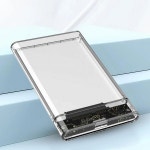 HDD SSD 인클로저 투명 솔리드 스테이트 드라이브 박스, USB 2.0 3.0 모바일 하드 케이스, SATA 맥북 노트북 PC용, 2.5 인치 USB2.0... 