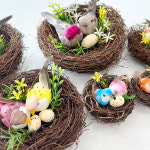 24 핸드메이드 새 둥지 모형 01 둥지 소 / 봄 부활절 인테리어 소품 : 다쥬샵