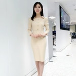 뉴안 버튼 H 여자 정장 원피스 (KBS 정희지 기상캐스터 협찬) : 프리앤 스토어