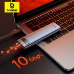 Baseus M2 SSD 케이스 NVME SATA 듀얼 프로토콜 M.2 to USB C타입 3.2 세대 2 휴대용 Nvme 인클로저 외부 PC : 04대흥