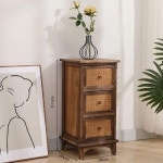 원목서랍장 복고풍 캐비닛 빈티지 앤틱 선반 수납장 거실 틈새 안방 좁은 정리함 : 제제스픽