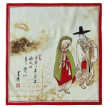 한국민예 민속 면 손수건 전통공예품 외국인친구선물 : 한국민예공식몰