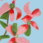 Red Dogwood 2, 알렉스 카츠 (Alex Katz) 오리지널 판화 : 위아트 세상의 모든 그림