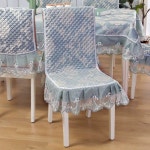 식탁테이블보 체어원 커버 의자허리받침대 셋트 노르빅 탁자보 퀼트 긴사각형 의자커버 간식을 씌우는 현대의 가정용 : 삼거리마트
