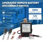 무선 리모컨 배터리 아이솔레이터 분리 스위치, 릴레이 차단 마스터 자동차 트럭, 12V, : 사오네트웍스