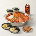 [기프트레터] [청년찌개] 부대김치찌개 2인+계란대접밥2개 +스팸2조각+도시락김2개+콜라500ml : 기프트엔