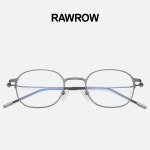 로우로우 안경 R EYE 265 GRAY 베타티타늄 라운드 가벼운 메탈테 : 세컨아이즈