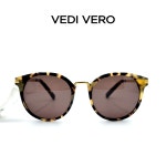 VEDIVERO 베디베로 VE606 HV 레오파드&골드 여성 콤비 선글라스 : 안경할인마트
