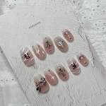 [니니하우스] 펑키 핑크 키치네일 수제네일팁 : 니니의하우스