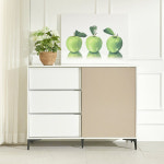 1200 3단와이드서랍장 안방서랍장 모던 슬라이드수납장 : 리퍼스