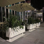 플랜트박스 화분스탠드 직사각형 발코니 파티션 철제 : 포레진글로벌