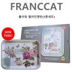 프랑캣 플라워 멜라민 쟁반 3종 세트/ 대중소 3종세트 플라워 패턴 : 현아트몰