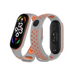 스포츠 시계 밴드 Xiaomi Mi Band 7 6 NFC smartwatch miband7 Air-Hole 실리콘 교체 팔찌 on band 5 4 3 8 strap : 퀸덤컴퍼니