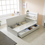 LED침대프레임 서랍형침대 벙커수납침대 슈퍼싱글 : 리퍼스