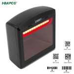 HBAPOS 핸즈프리 2D 1D 바코드 스캐너, 전방향 데스크탑 자동 QR 리더, POS PC 윈도우용 : 04대흥