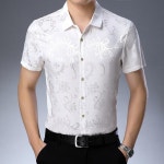 남자 댄스복 셔츠 무대복 라틴 카라넥 사교 : 댄스올라잇