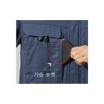 춘하 블루종 작업 점퍼 춘추 현장 근무복 유니폼 잠바 로고 인쇄 : 유니폼 나라