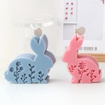 동물 실리콘 몰드 수제비누 양초 캔들 플랫 꽃 제작 엠보싱 부활절 비누 크리스탈 도구 : 찬스다락방