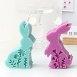 동물 실리콘 몰드 수제비누 양초 캔들 플랫 꽃 제작 엠보싱 부활절 비누 크리스탈 도구 : 찬스다락방