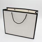 코팅 검정 테두리 3호(330x100x280) 50장 : 명성쇼핑백