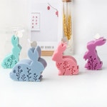 동물 실리콘 몰드 수제비누 양초 캔들 플랫 꽃 제작 엠보싱 부활절 비누 크리스탈 도구 : 찬스다락방