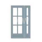 영림 양개 중문 YW-17 브리아 비대칭 대칭 모던 클래식 프렌치 도어 : 대림우드