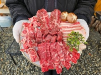 소고기 모둠한판 구이용 5종 살치살 부채살 갈비살 우삼겹 알목심 청년고기 : 청년고기