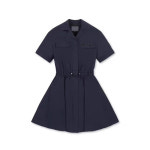 골프웨어 원피스 여성 슬림핏 미니 골프백 허리 노출 방지 A라인 반기장 : 블루비샵