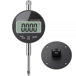 AUTOUTLET 디지털 다이얼 표시기 0.01/0.0005인치 프로브 테스트 게이지 범위 0-25.4mm/1인치 전자 블랙 Black-Resolution 0.01mm/0.0005... 