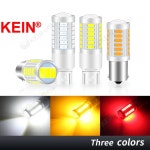 저스트씨 KEIN 자동차 LED 신호등 램프 전구 1x 33SMD 1156 1157 T20 7440 7443 P21W BA15S S25 BAY15D WY21W W21W P21/5 : 저스트씨