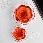 [다도 다기 보이차] 예향원 핸드메이드 투명유리 베고니아 찻잔 C-5415 : 예향원