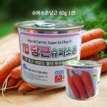 당근씨앗 슈퍼소촌당근씨앗 80g 1캔, 봄 가을 상품 우수 : 태웅씨앗자재마트