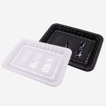 정육포장용기 고급 PET 트레이 1001호 99호 정육포장용기 페트트레이 투명, 100개 : 더플러스 몰