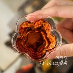 [다도 다기 보이차] 예향원 핸드메이드 투명유리 베고니아 찻잔 C-5415 : 예향원
