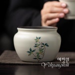 [다도 다구 퇴수통] 예향원 순수공 초목재 수회 도자기 퇴수기 7종 E-9970 : 예향원