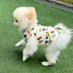 강아지명품옷 데일리 강아지볼터치 조끼 포메라니안옷 뭉미샵 : 뭉미샵