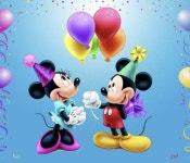 유화그리기 세트 미키마우스 미니마우스 애니메이션 일러스트 아이러브페인팅 캔버스 액자 프레임포함 그림 포스터 A0284 : 까만장군