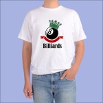 포켓볼 당구 billiards poolroom 당구교실 반팔티 : 위드샤인