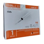 정림 루어락주사기 1cc 100개입 락주사기 무침 : 동인 의료기