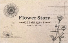 빈티지 반투명 종이북 꽃이야기 시리즈 30매입 : 디어 비비츄