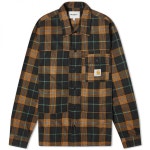 [정품]Carhartt WIP 카하트 해들리 체크 오버셔츠 - 블랙 370020 : 우림 커머스