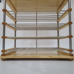 카티야우드 미니원목오븐렉 위즈웰 브레빌 럭스텔 소형전용/대형오븐 루미 트레이거치용 오븐랙 : 카티야 우드