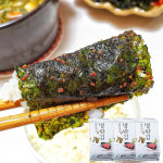 맛있는 밥도둑 하동 녹차 명란 맛김 도시락 조미 김 24봉 : 하동권여사