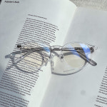 로우로우 안경 R EYE 483 CLEAR 여자 남자 라운드 가벼운 투명 뿔테 : 세컨아이즈