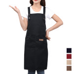 민스리빙 바리스타 앞치마 업소용 H형 방수앞치마 카페 공방 화방 까페 : 민스리빙s