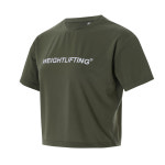 엔스윈드 NWND 웨이트리프팅 레귤러핏 크롭 티셔츠 II 여자 짐웨어 헬스 크로스핏 티셔츠 : 엔스윈드