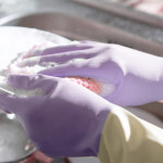 명진 천연 라텍스 그레이 고무장갑 (56종/택1) 지퍼백 위생용품 : 에스제이홈데코