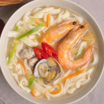 칼국수 6인분세트(면1kg+맑은 해물맛스프6봉)원조맛집 : 럭키싱싱